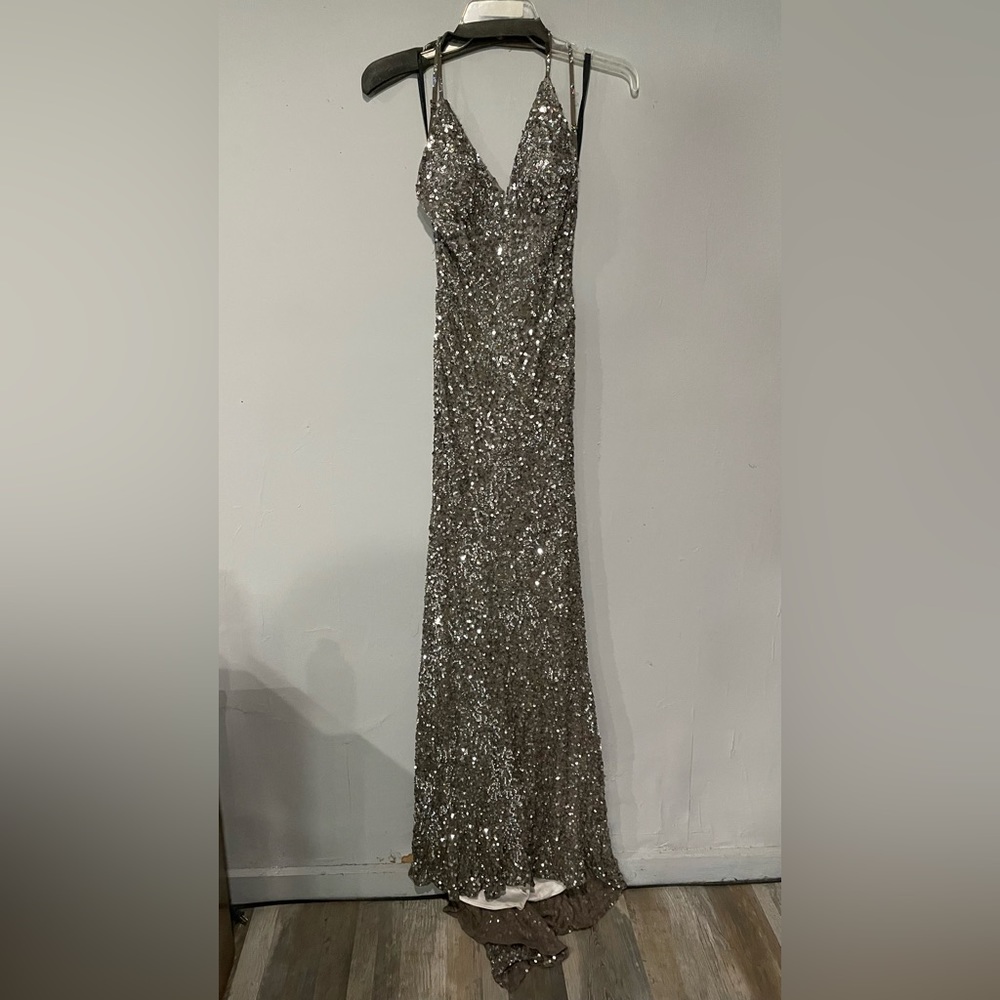Sugarplum sequin prom dress
